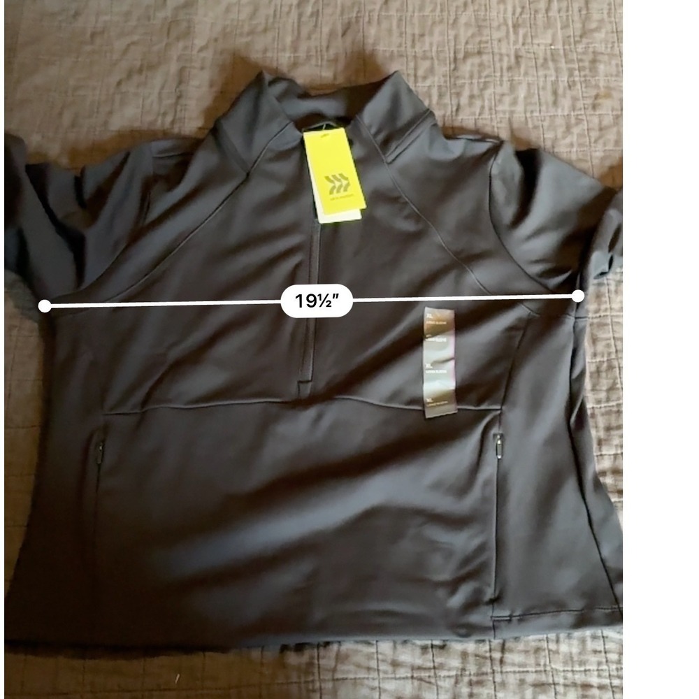 All in Motion Half Zip Pullover Jacket Athletic Running Thumb Holes XL‎ - Picture 2 of 5